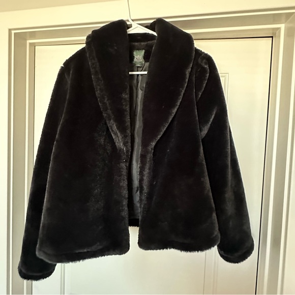 wild fable Jackets & Blazers - wild fable Black Faux Fur Jacket